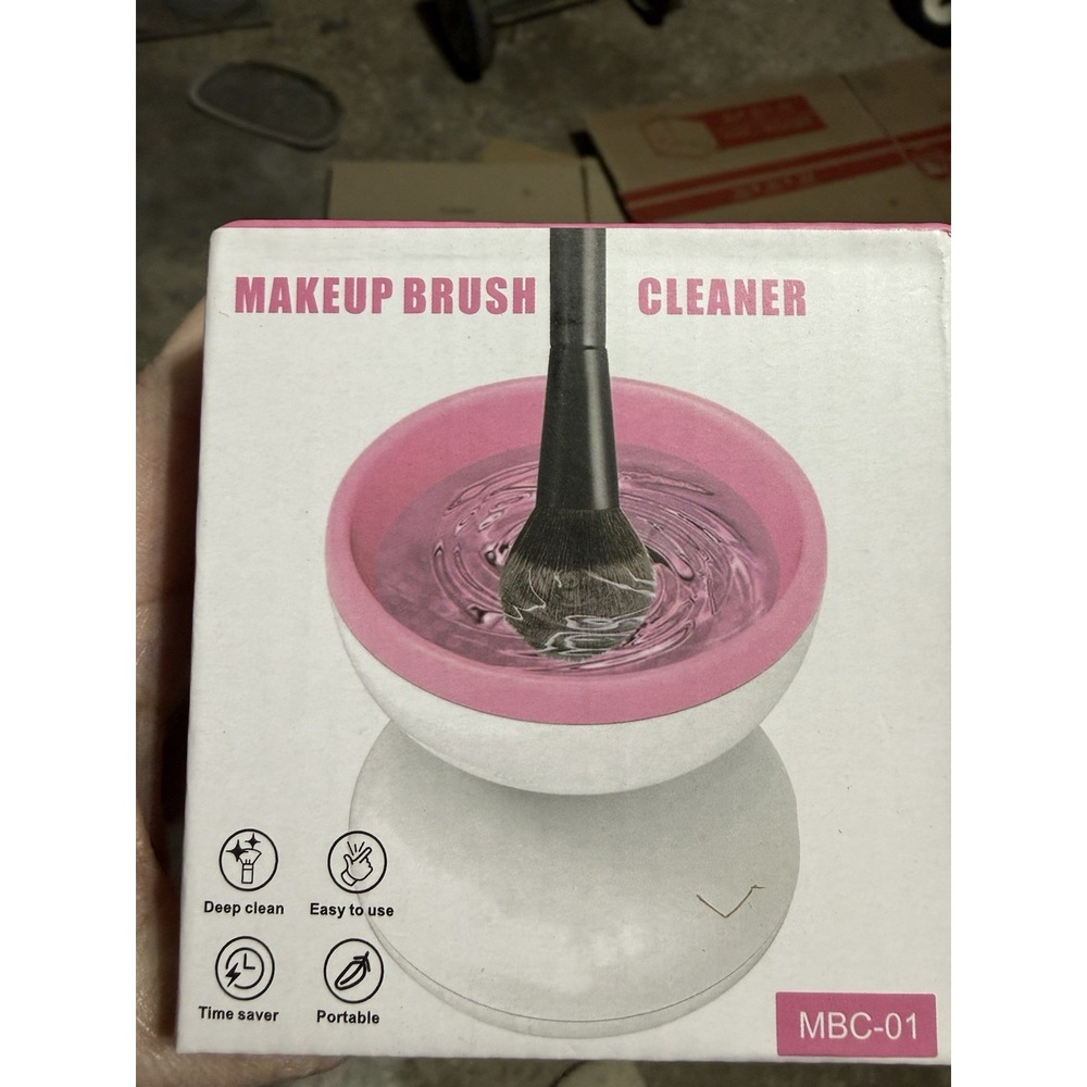 Makeup Brush Cleaning Tool Portable Electric Cleaner Machine Preowned (BB}‎